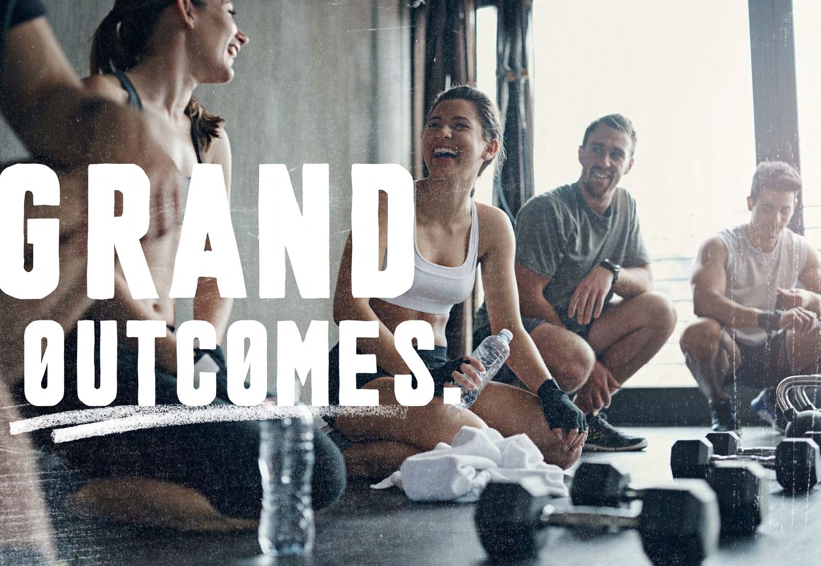 Grandstand members training in the open gym area in Perth